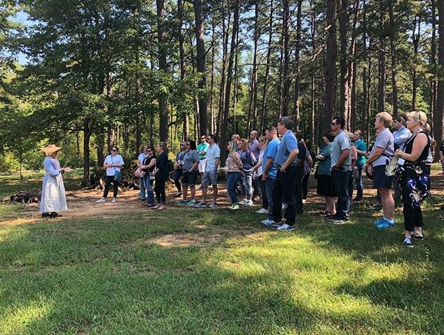 Today was History Day for Leadership Alamance Class of 2019! Participants had the opportunity to “vacation in their hometown” and tour historical sites throughout Alamance County. *pictured at @alamancebattleground