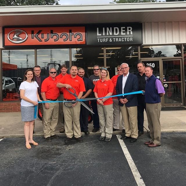 Congratulations to Linder Turf & Tractor on the official Grand Opening of your new location in Burlington! The store will be serving lunch today as part of their celebration – be sure to stop by and say hello! •
•
•
•
•
Linder Turf & Tractor is located at 250 North Church Street in Burlington