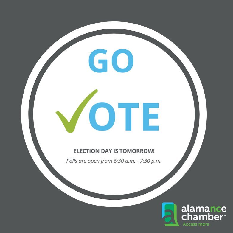 Election Day is tomorrow! Remember to and!