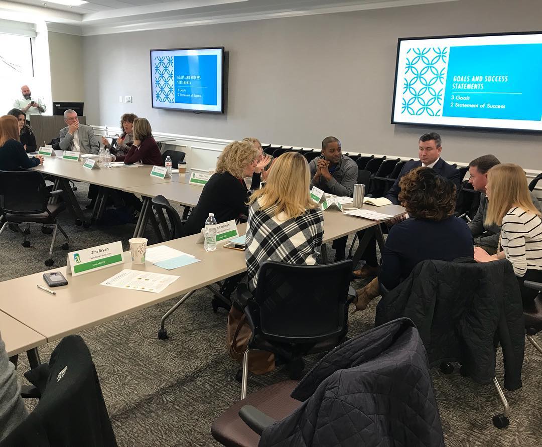 Alamance Chamber Board & Staff members participating in group discussions during yesterday’s Board Retreat. We’re excited and ready for the year ahead