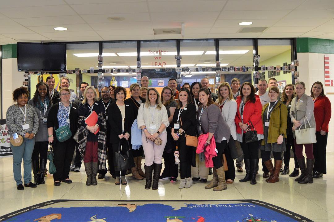 Yesterday was Education Day for Leadership Alamance! Participants visited multiple campuses and heard from leaders in the education community. Our first stop of the day landed us at Andrews Elementary School where the class learned about Leader in Me and had the privilege to go on student-led tours. Thank you for having us!