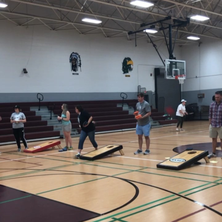 LA Class of 2019 participating in Senior Games at Fairchild Recreation Center in Burlington!