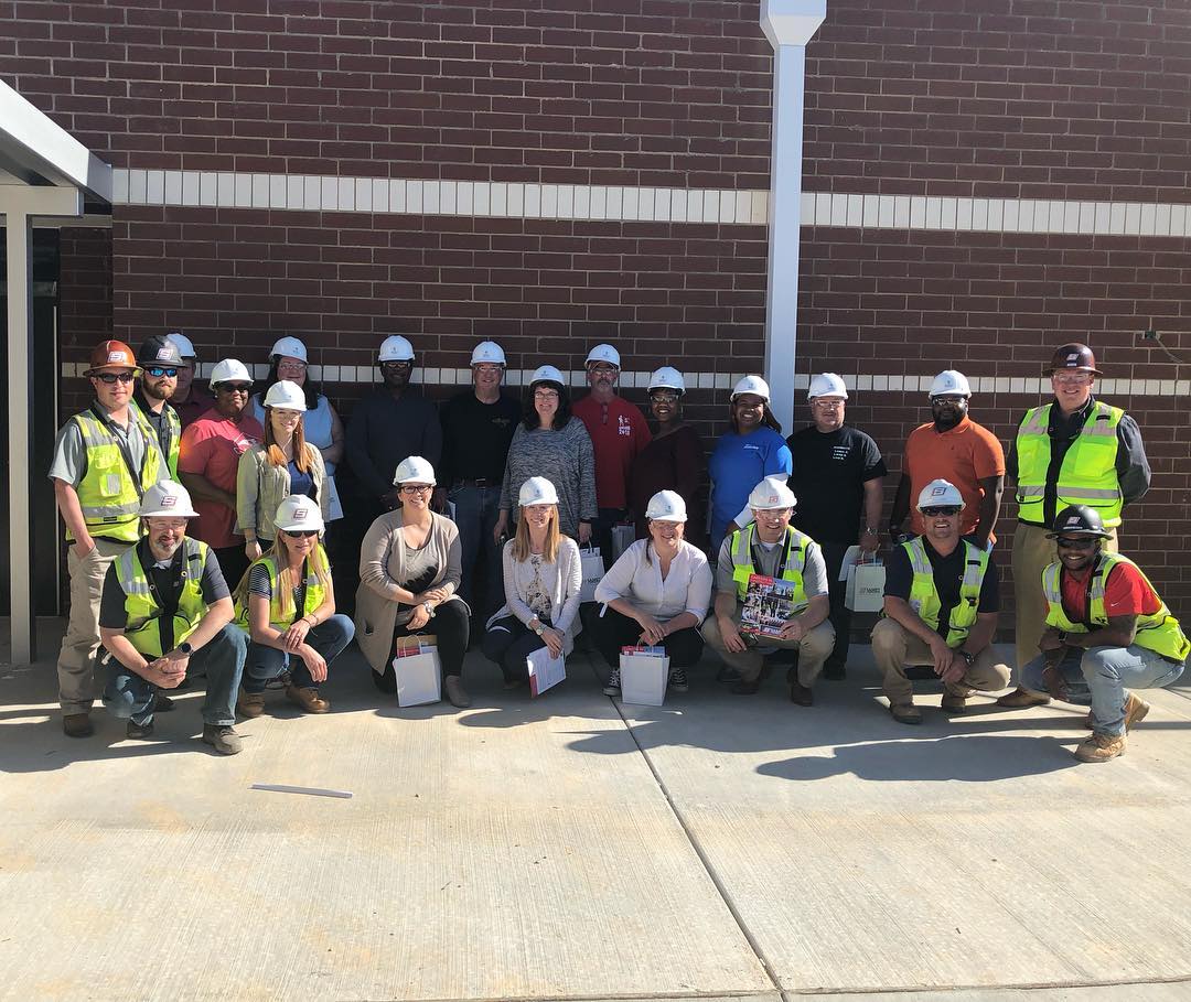 Thank you to @samet_corporation for hosting the April Tuesday Tour for Teachers at Elon Elementary School!  Educators toured the new building and learned about the many opportunities Samet Corporation has available to students while they are in school and after graduation. Thank you for having us!