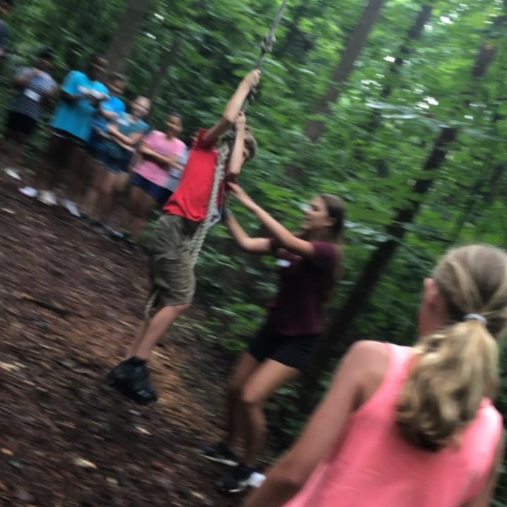 We are kicking off the AYLA Summer Institute on the low ropes at the Elon Challenge Course! @elonrecwell @elonleadership